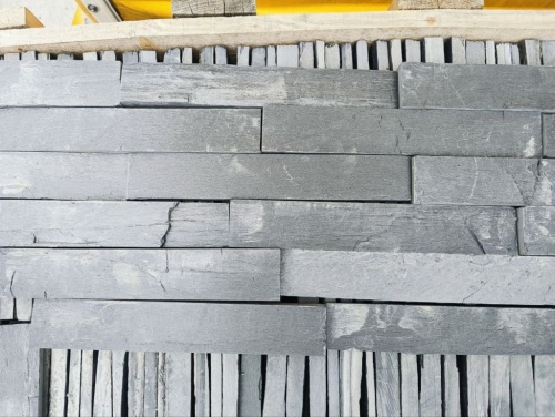 Плитка чёрная из натурального камня фасадная 30 см * 5 см, толщина 7 мм -30 мм купить в Котельниках