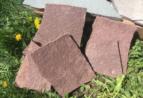 Плитняк лемезит бордовый для цоколя 1,5-2 см купить в Котельниках