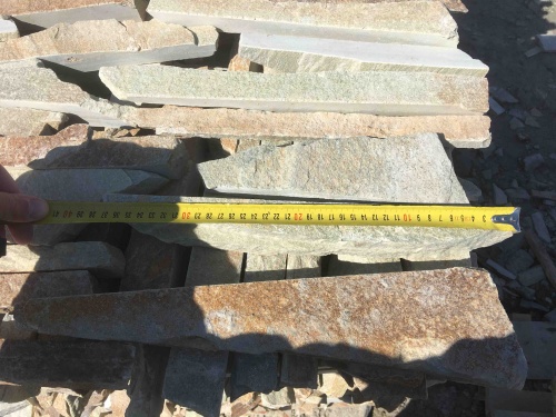 Горбушка златолит золотистый для облицовки купить в Котельниках