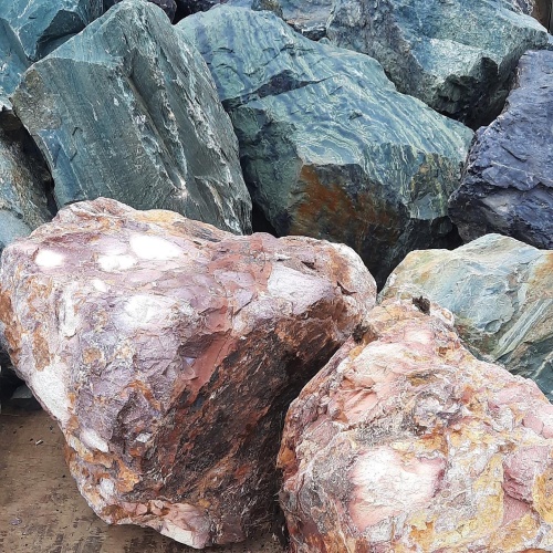 Ландшафтные глыбы красно-фиолетовые 200-1000 килограмм купить в Котельниках