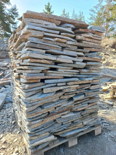 Плитняк златолит серебристый для фасада купить в Котельниках