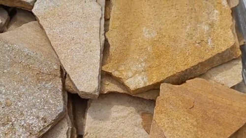 Плитняк златолит жёлтый для цоколя купить в Котельниках