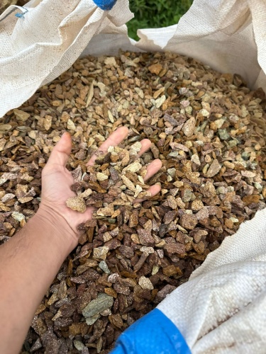 Златолит персиковый декоративная каменная крошка купить в Котельниках